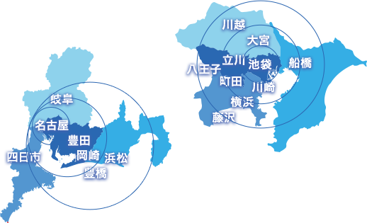関東・中部マップ